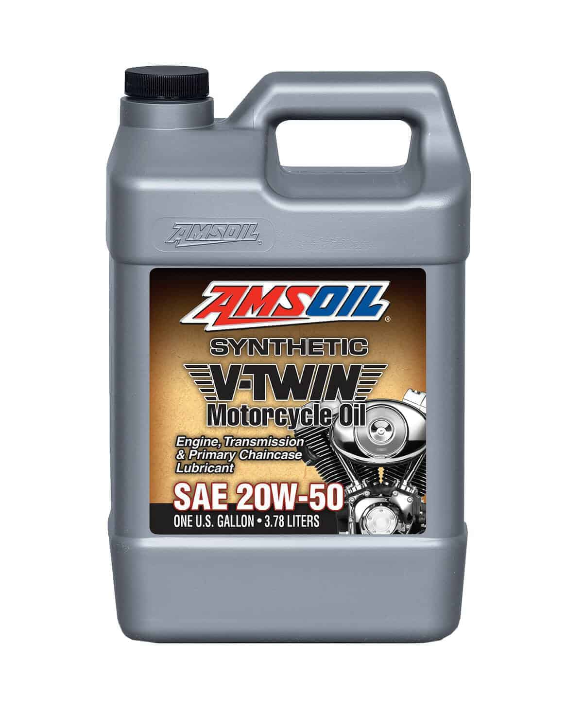 AMSOIL 20W-50 Synthetic V-Twin Motorcycle Oil 3.78l - OilProject.lv
