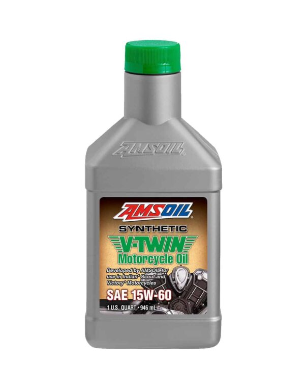 Amsoil 15W-60 Synthetic V-Twin Motorcycle Oil. MSVQT
