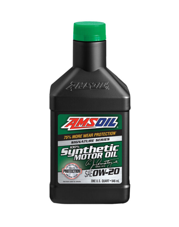 Amsoil Signature Series 0W-20 Synthetic Motor Oil. ASMQT